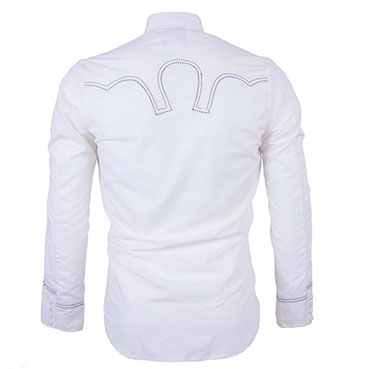 Camisa best sale charra blanca